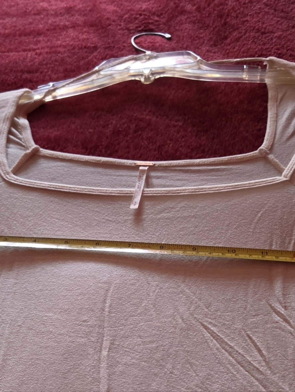 Women's Scoop Neck Top in Light Pink by
